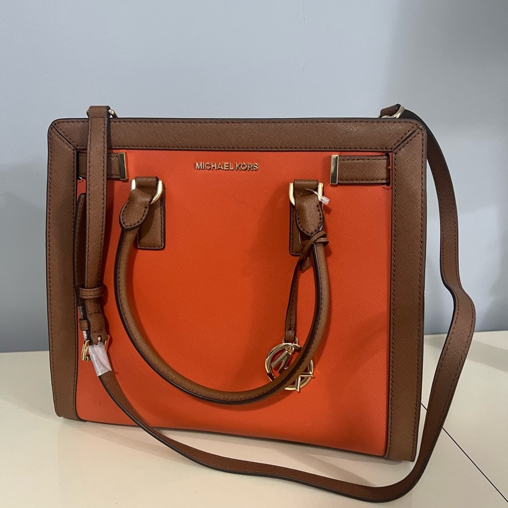 Michael Kors Leather Satchel-Dillon